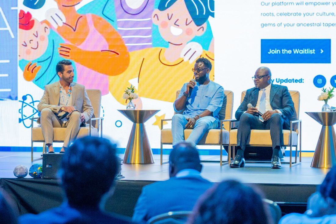 Ayoola Gbade-Bello speaking on the Innovation panel at the 1st UN Tourism Africa & Americas Summit, Punta Cana, Dominican Republic, 2024