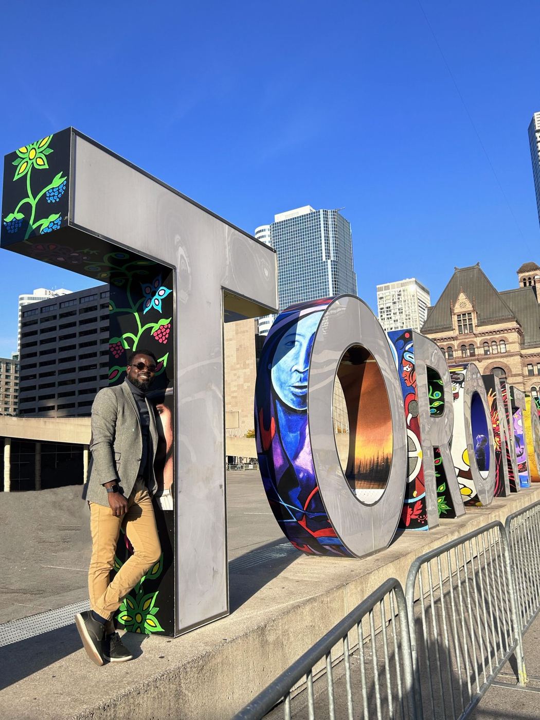 Ayoola Gbade-Bello outside Toronto City Hall, TechTO 2024