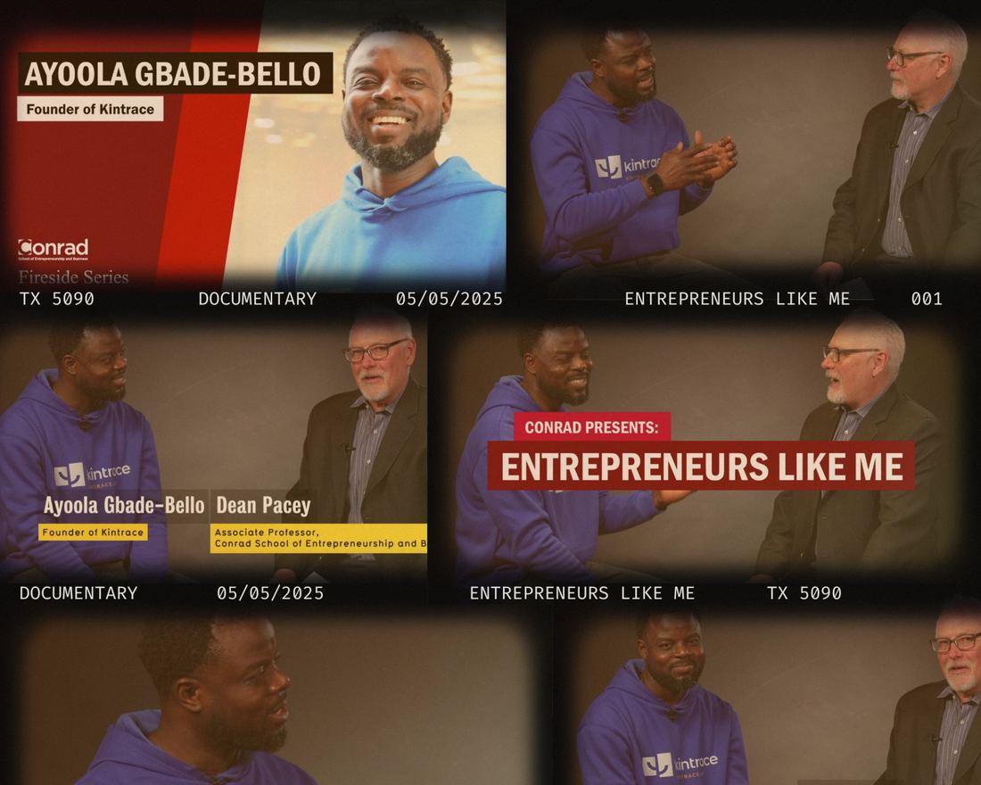 Ayoola Gbade-Bello featured in Conrad School of Entrepreneurship's Entrepreneurs Like Me documentary series